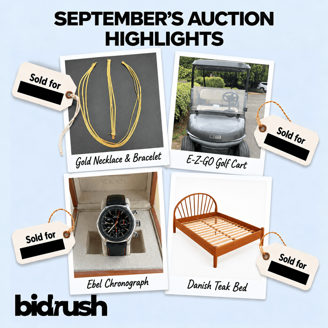 September 2026 Auction Highlights from Gold to Golf Cart | BidRush