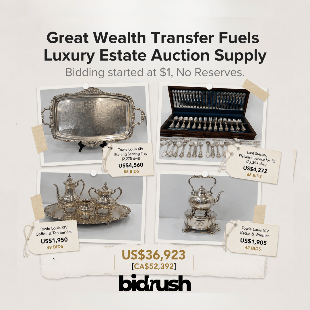 The Great Wealth Transfer Is Starting to Hit Estate Auctions