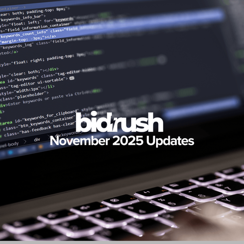 BidRush November Updates